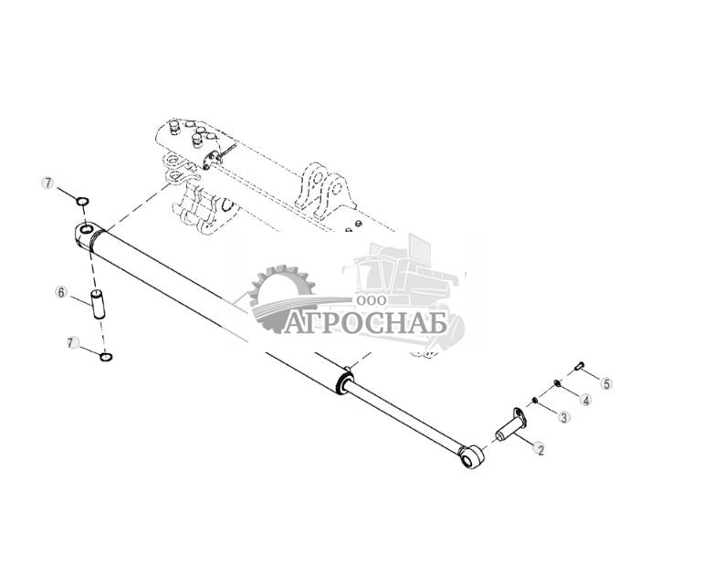 Цилиндр бокового смещения отвала и штифты - ST879287 288.jpg